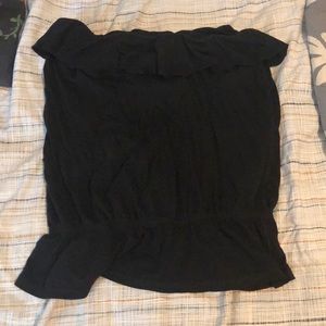 Black cotton tube top